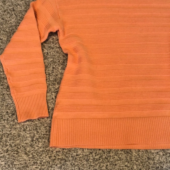 NWT.  Christopher and Banks Peach Sweater - Picture 4 of 11